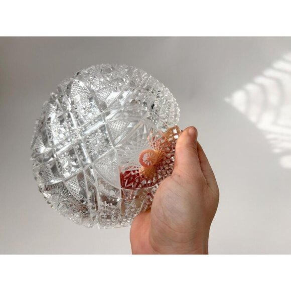 Early American Pressed Glass (EAPG) Vintage Sawtooth Edge Catchall Classic Bowl - Picture 7 of 10